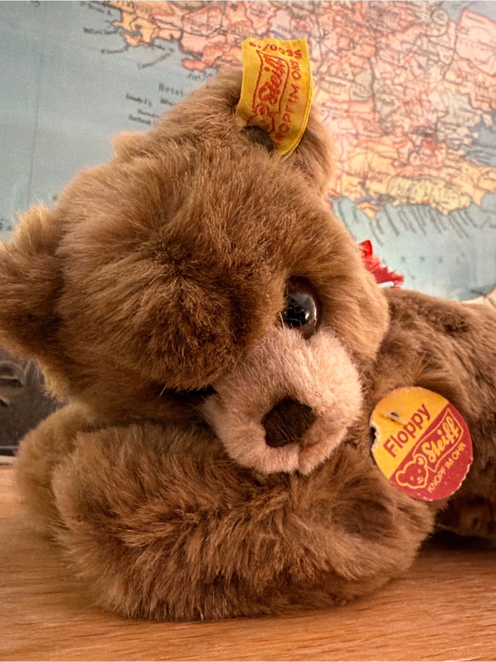 Floppy Brown Plush Bear - Soft Kids Toy
